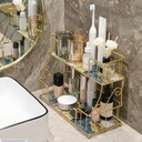 Golden meal makeup orginizer